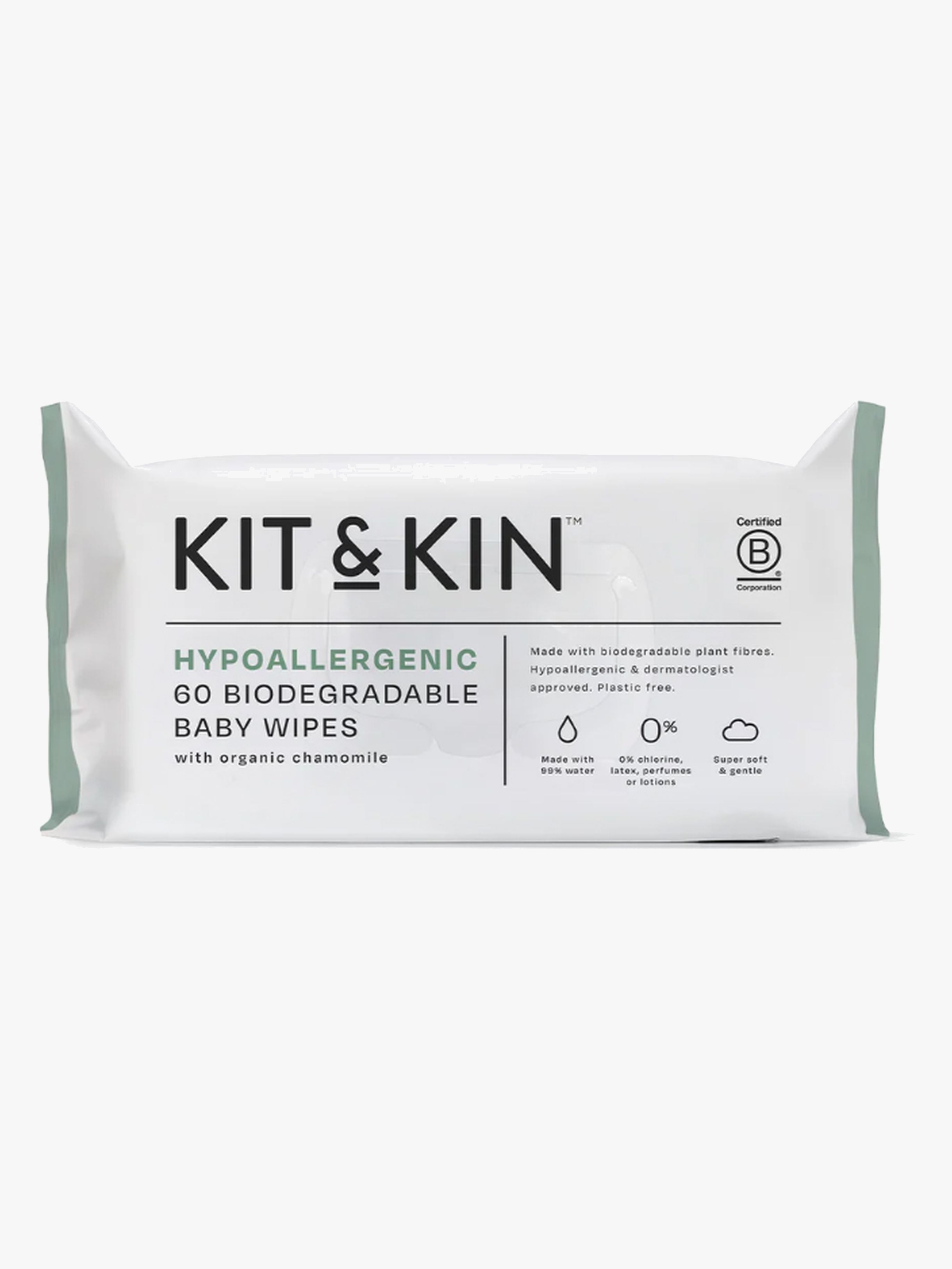Kit & Kin Våtservietter 60-Pakk - Vaskekluter