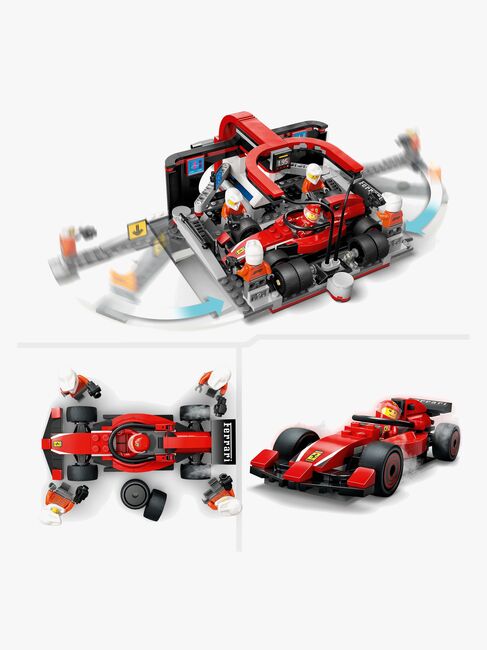 LEGO City 60443 F1-depotstopp og -team med Ferrari-bil