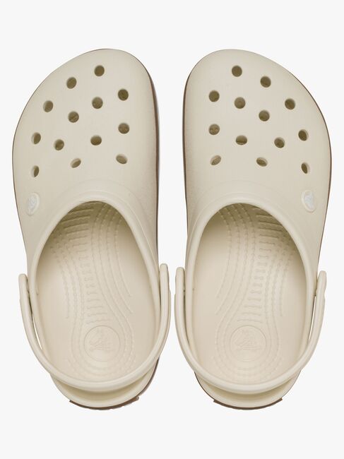 Crocs Crocband Gum Tøfler, Summit White