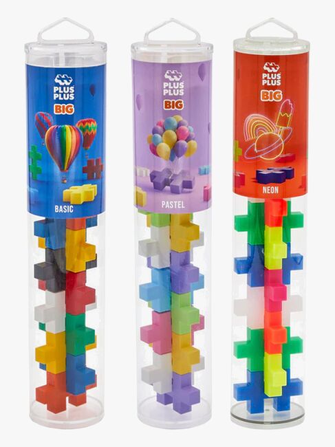 Plus-Plus BIG Byggesett med Bunnplate & Tube 3x15 Deler