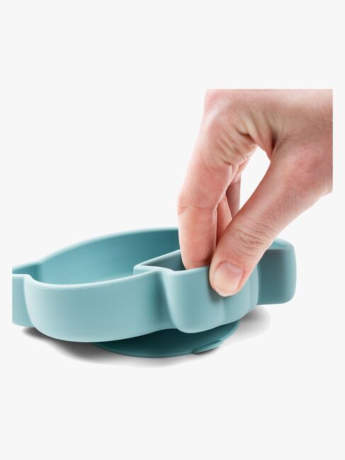 Done By Deer Stick & Stay Silikontallerken Birdee, Blue