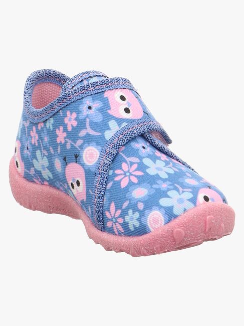 Superfit Spotty Tøfler, Light Blue/Multicoloured