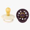 BIBS Colour Holiday Bow Smokk 2-Pakk Lateks Str 1, Ivory/Plum