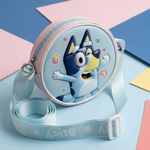 Bluey 3D Skulderveske, Blå