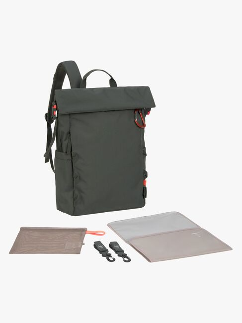 Lässig Outdoor Stelleveske Ryggsekk med Roll-top-åpning, Dark Olive