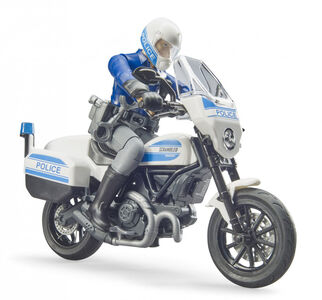 Bruder BWorld Scrambler Ducati Politimotorsykkel med Sjåfør