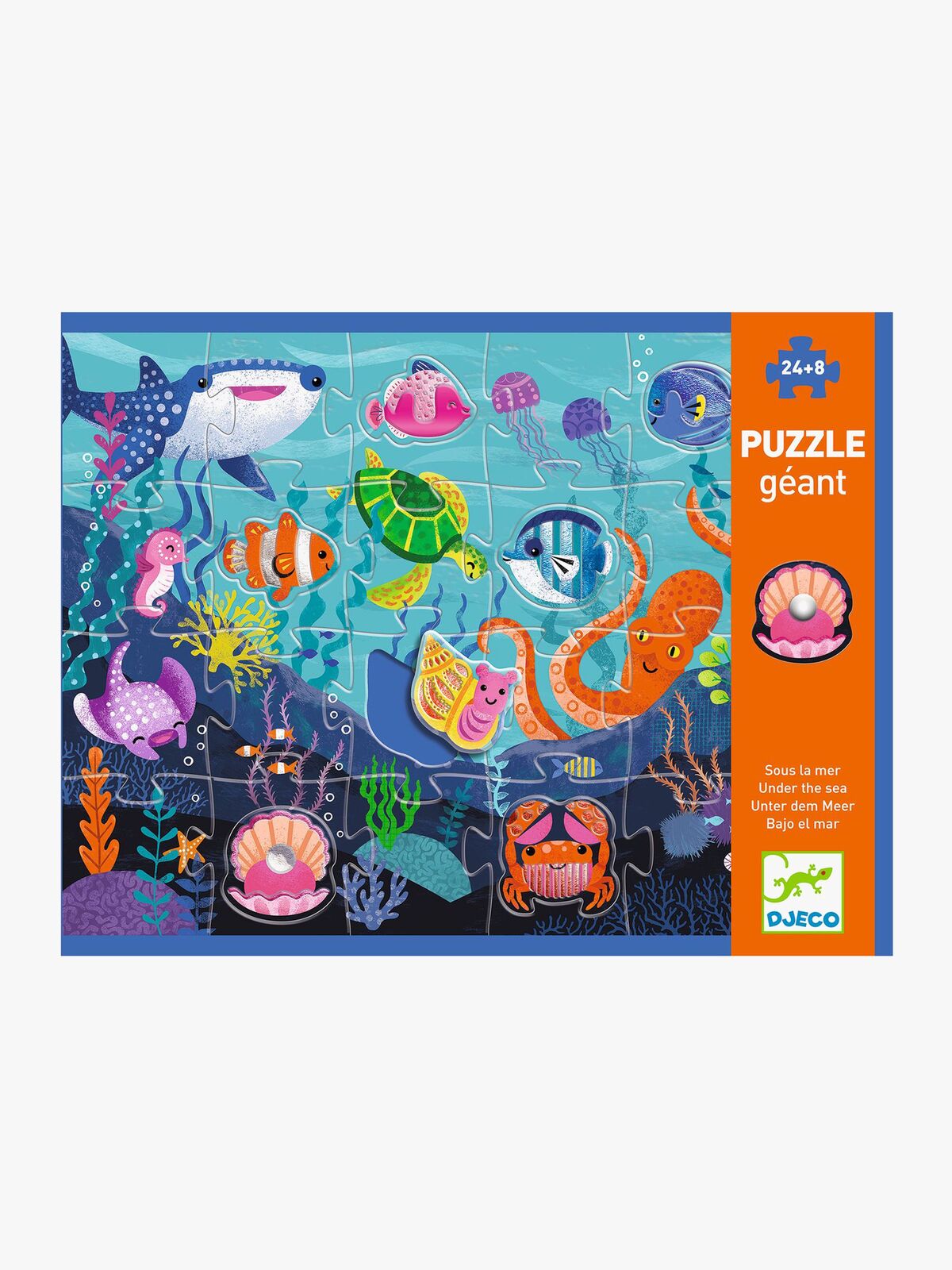 Djeco Puslespill Tactilo Sea 2-i-1