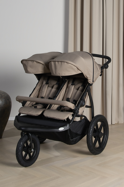 Beemoo Activity tvillingvogn for søsken, Beige