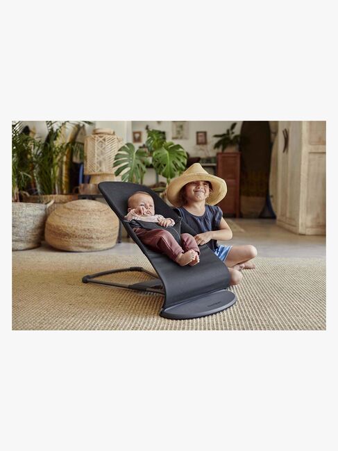 BabyBjörn Bliss Vippestol 3D Jersey, Svartgrå
