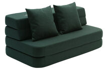 by KlipKlap 3 Fold Sofa, Deep Green