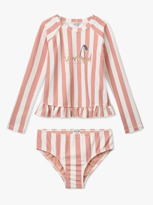 LIEWOOD Dagny Badesett, Coral blush/creme de la creme stripe