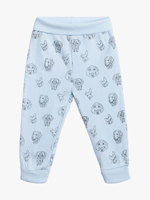 Tiny Treasure Willow Bukse 2-Pack, Dogs Baby Blue 