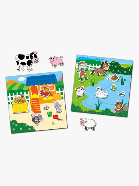 Galt Klistremerkebok Gjenbrukbar Bondegård