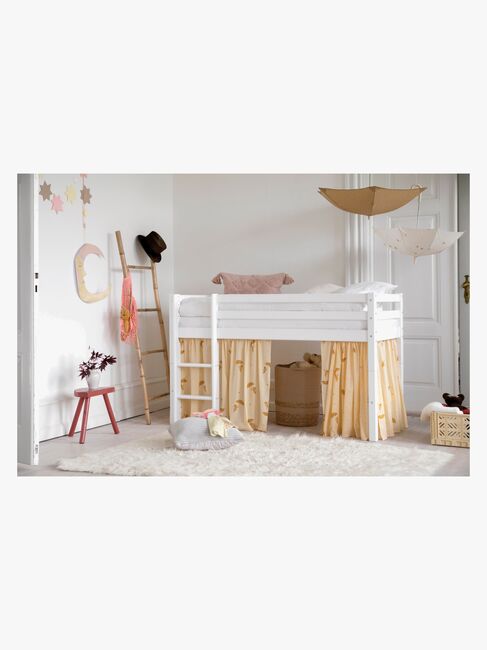 Hoppekids Basic Halvhøy Loftseng 70x160, Hvit