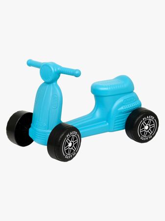 Plasto Scooter med Stille Hjul 50 cm, Turkis