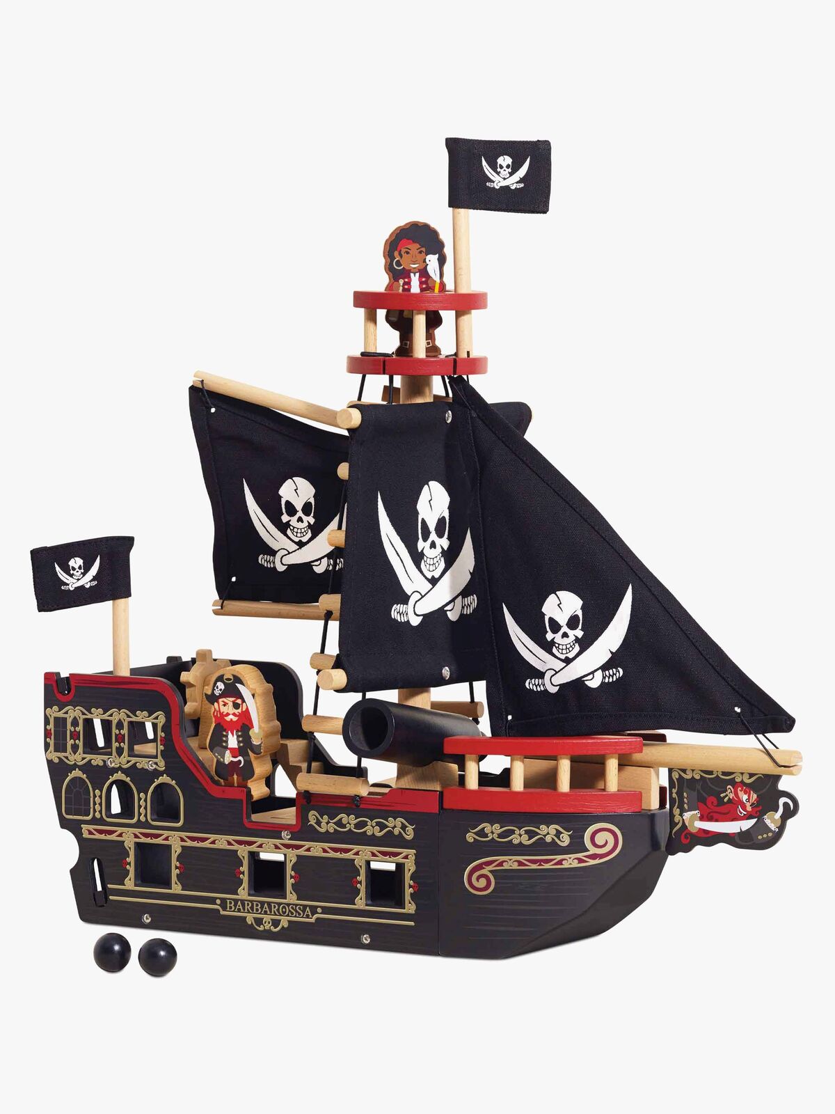 Le Toy Van Barbarossa Sjørøverskip & Karakterer