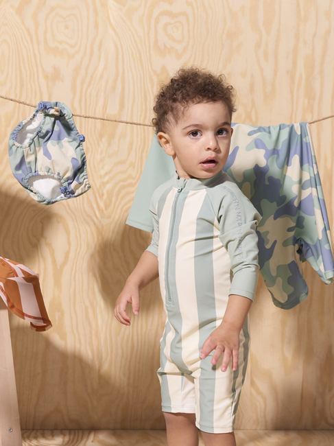 Nordbjörn Hönö UV-Drakt, Lyseblå Stripete