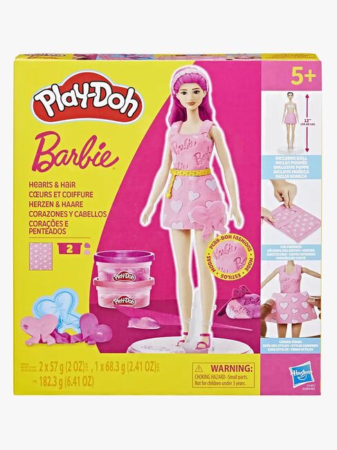 Play-Doh Barbie Modelleire med Dukke Hjerte & Hår