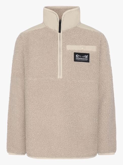 Didriksons Exa Fleecetrøye, Beach beige