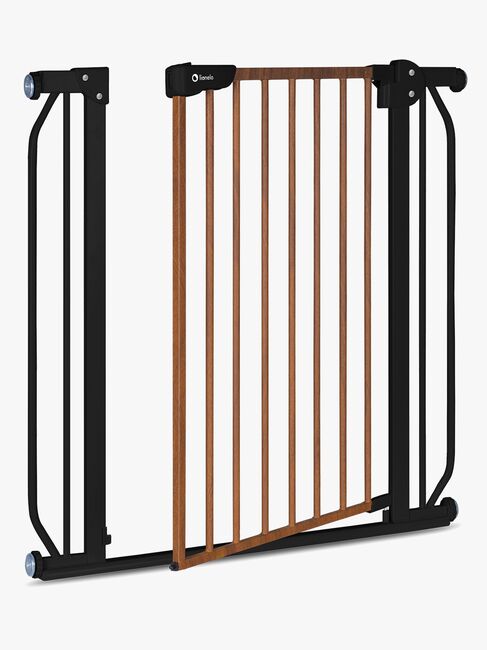 Lionelo Truus Slim Sikkerhetsgrind, Black Carbon/Natural