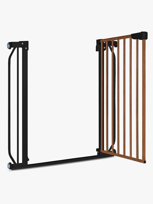 Lionelo Truus Slim Sikkerhetsgrind, Black Carbon/Natural