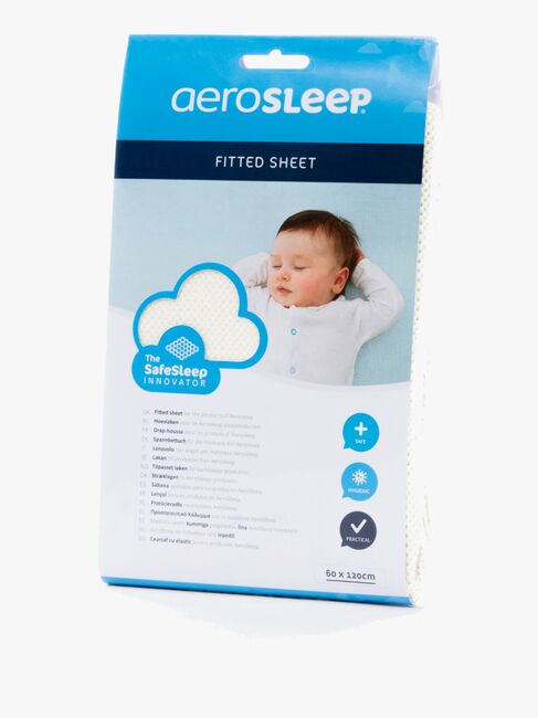 AeroSleep Stretchlaken 60x120, Hvit