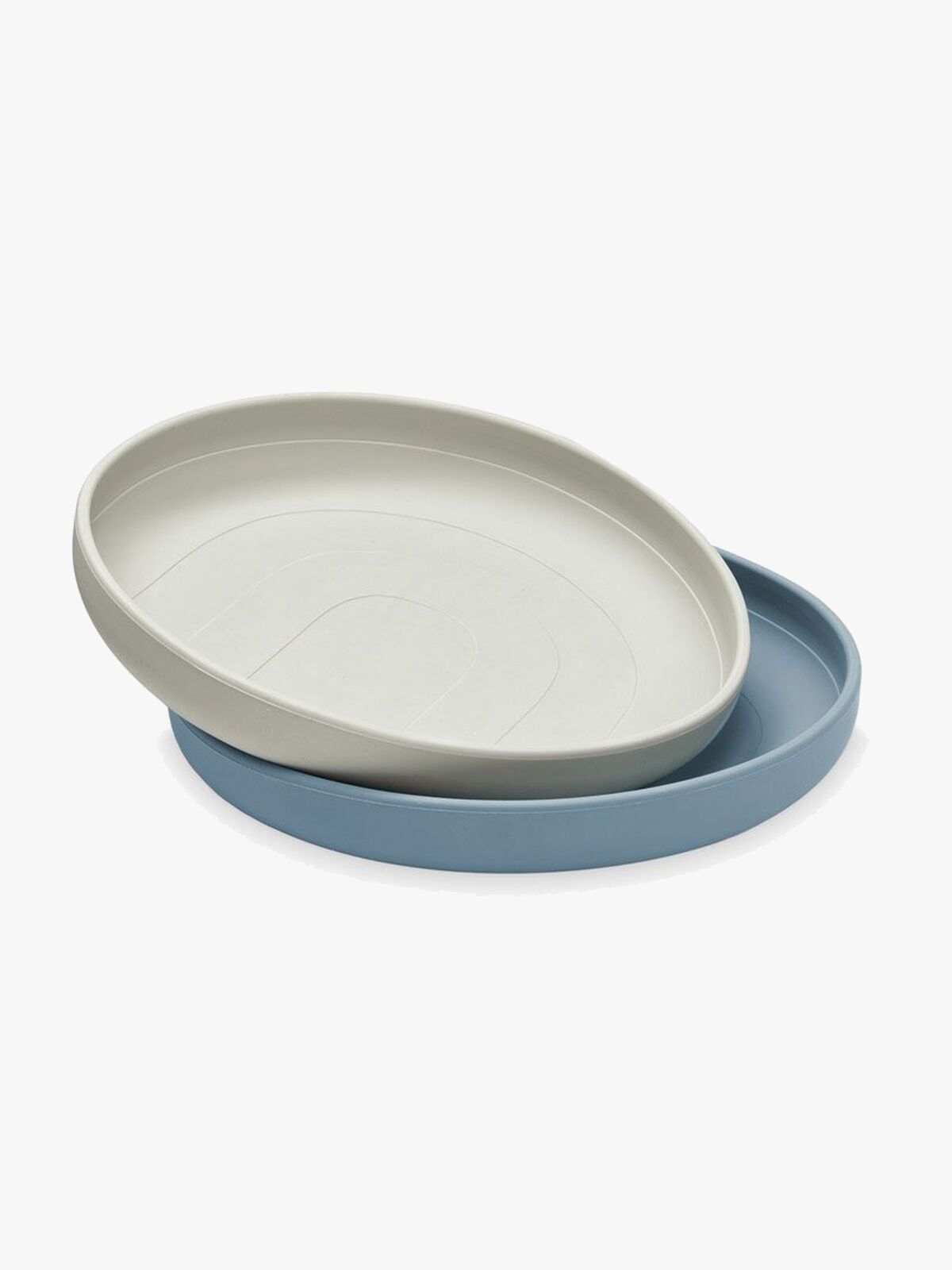 Cam Cam Copenhagen Silikontallerken 2-pack Rainbow, Midnight Mix