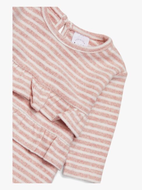 Luca & Lola Asia Genser Baby, Pink Stripes