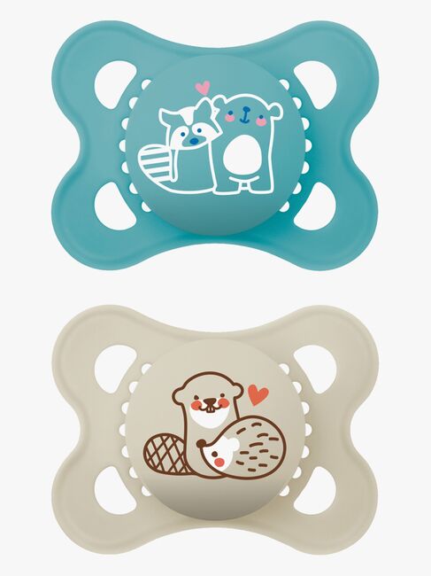 MAM Original Naturgummi Smokker 0-6m, Blå