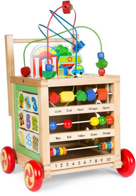 Woodlii Lær-Å-Gå Vogn Multi