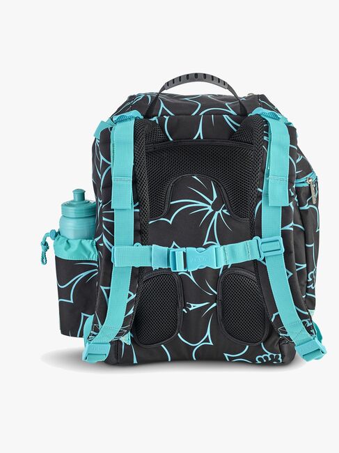 Jeva Hibiscus Ryggsekk, Black/Turquise