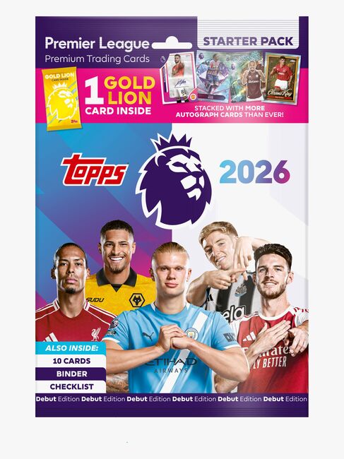 Topps Premier League Samlekort Startpakke 10 Stk