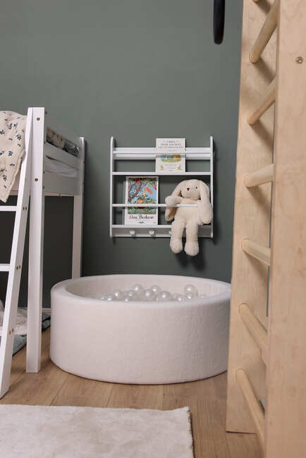 Alice & Fox TEDDY Ballbasseng 30x90, Hvit