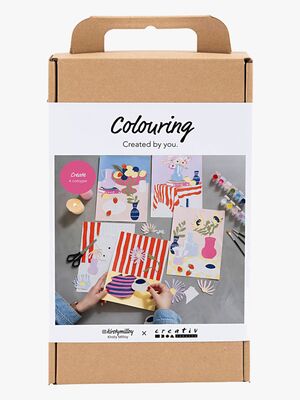 Creativ Company Hobbysett DIY Fargelegging Collage