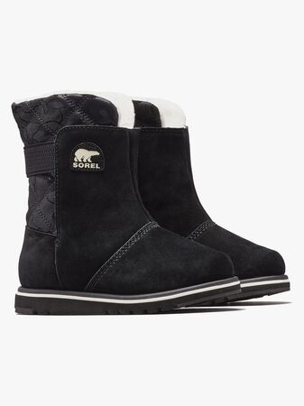 Sorel Children's Rylee Vintersko, Black/Light Bisque