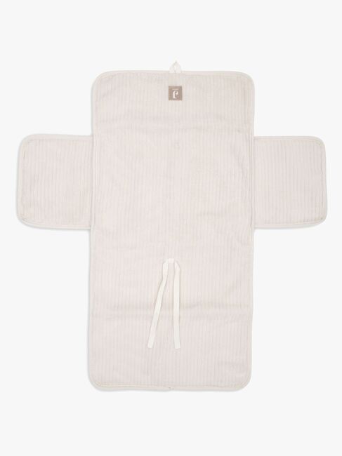 Jollein Cloudy Rib Stellematte med Oppbevaringslommer, Oatmeal