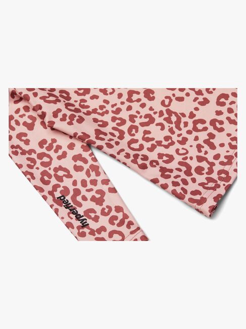 Hyperfied Long Sleeve Logo Top, Pink Leo