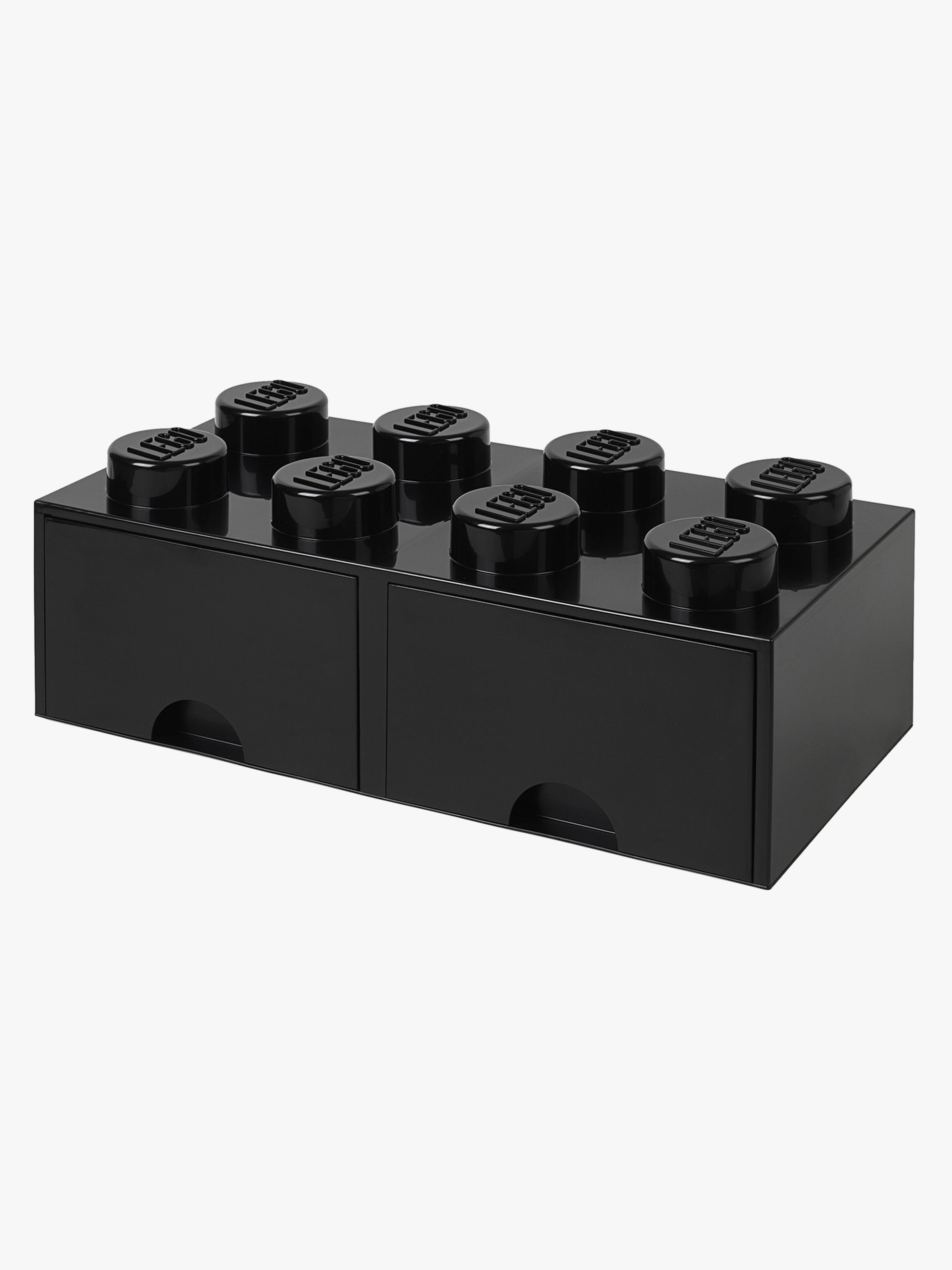 LEGO Oppbevaringsboks med Skuff 8, Svart -  Esker - Plast