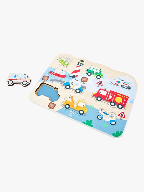 Hape Knottepuslespill Utrykningskjøretøy 10 Brikker