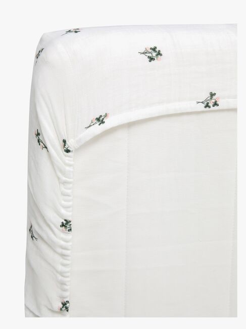 Alice & Fox ADORA Stretchlaken Sprinkelseng 60x120, Hvit