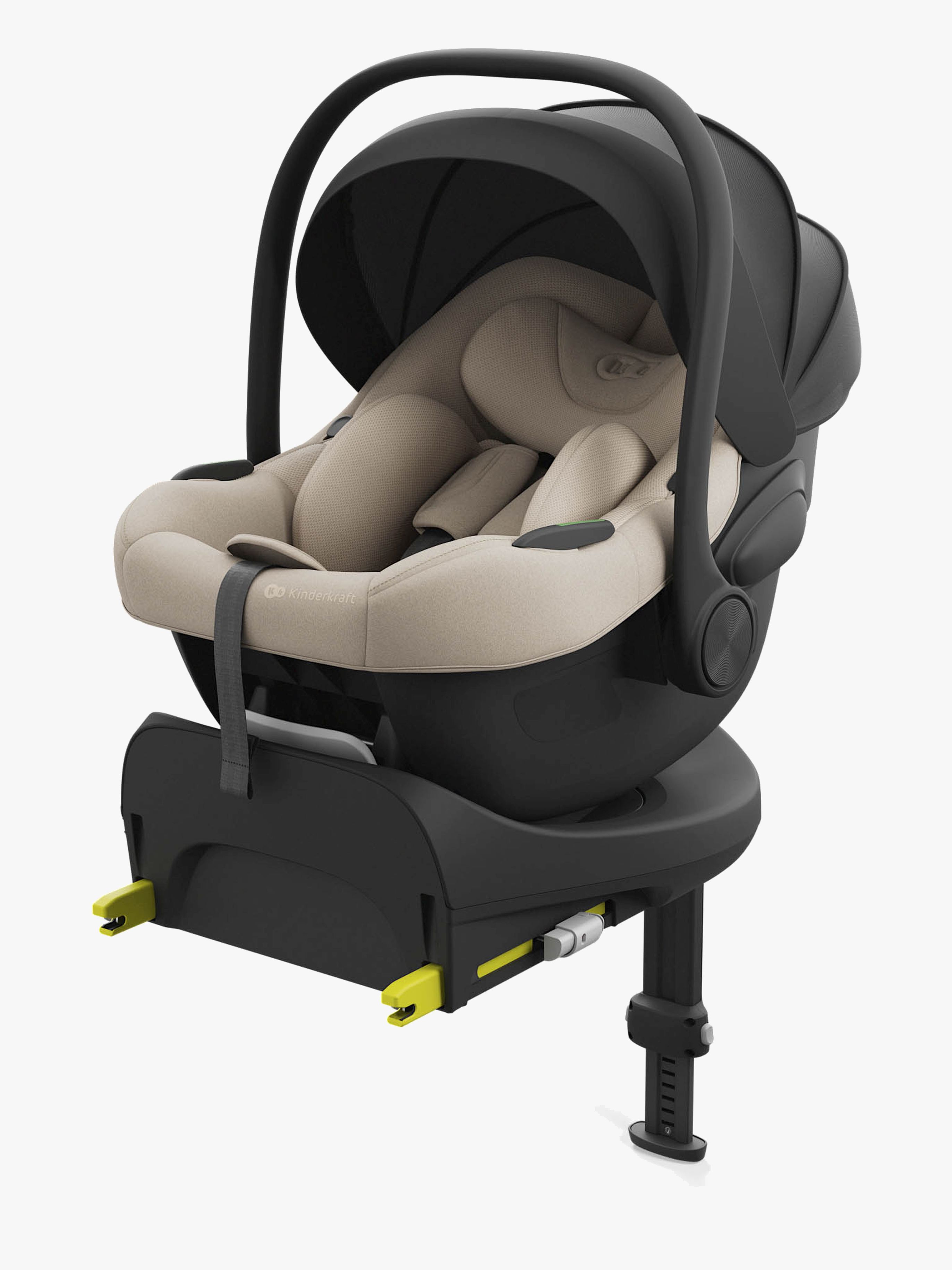 Kinderkraft I-LITE Babybilstol inkl. ENDURA SAFE FX Base, Beige - Med Base