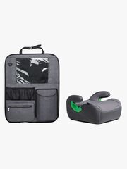 Beemoo Raise 2 i-Size Beltepute inkl. Beemoo Deluxe Sparketrekk med Oppbevaring, Mineral Grey