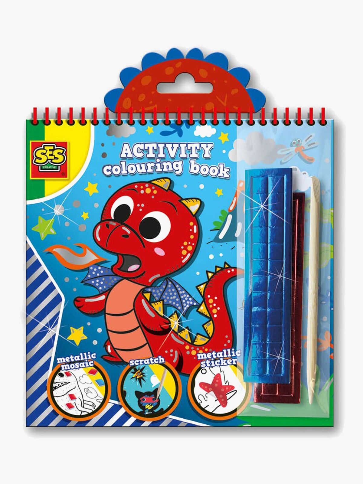 SES Creative Hobbybok Metallic Drage