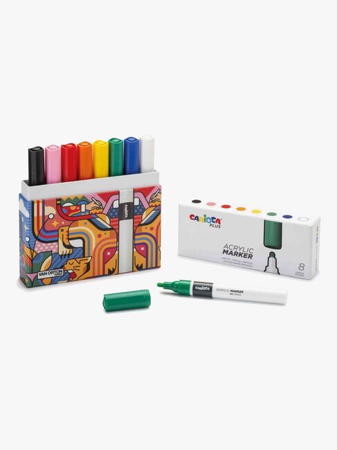 Carioca Plus Akryllpenner 8-Pakk
