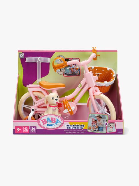 BABY born Dukkesykkel med Hund