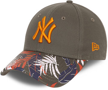 New Era NYY Floral 9Forty Caps, Olive