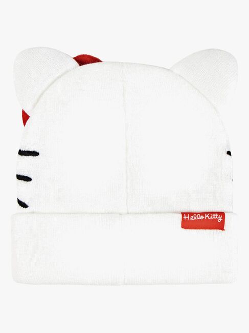 Hello Kitty Lue og Votter, Hvit/Rød