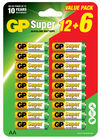 GP Batterier Super Alkaline 12+6 AA LR6
