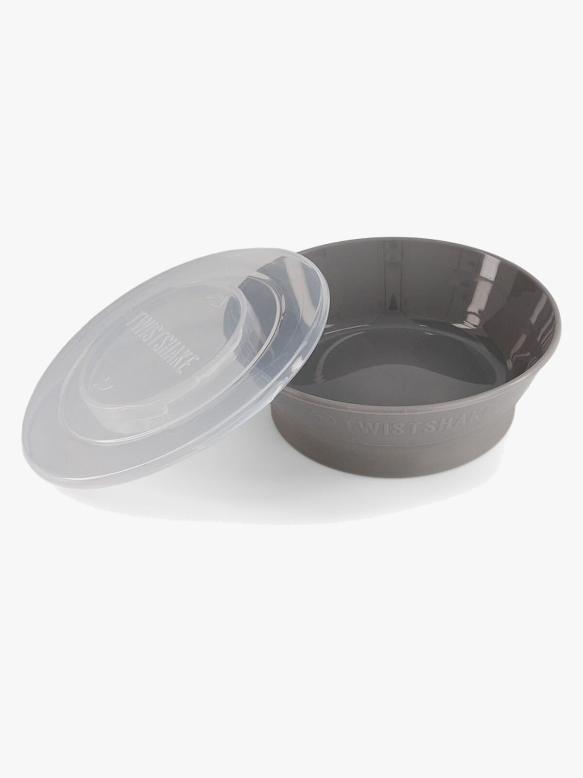 Twistshake Dyp Tallerken med Lokk, Grå