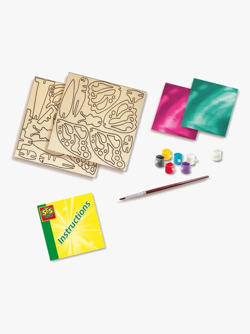 SES Creative Hobbysett Dekorer Sommerfugler Av Tre